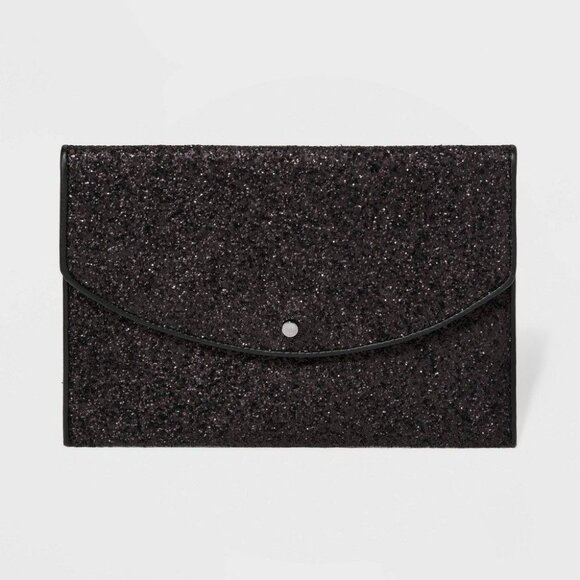 Magnetic Closure‎ Glitter Clutch - a New Day Black - Picture 1 of 2